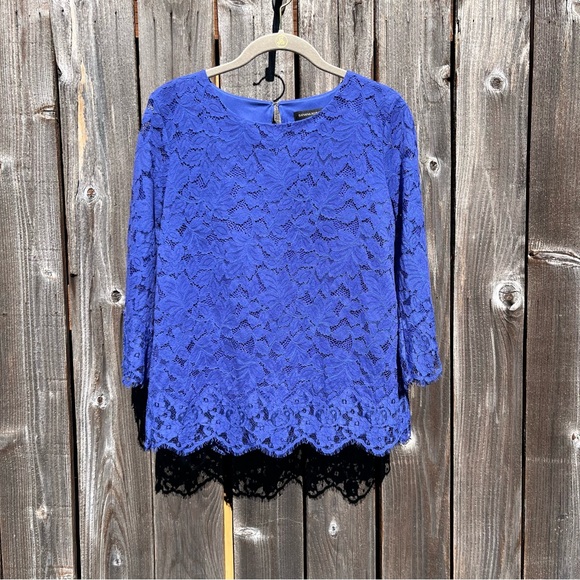 Banana Republic royal blue lace top size small - Picture 1 of 13